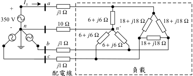 圖 1 三相平衡電路