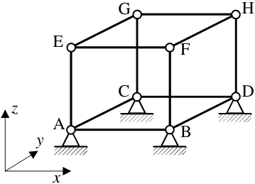a 三維空間桁架