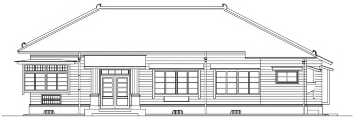 2-2 歷史建築 南向立面圖(正面)