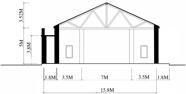 歷史建築B - B ' 剖面圖